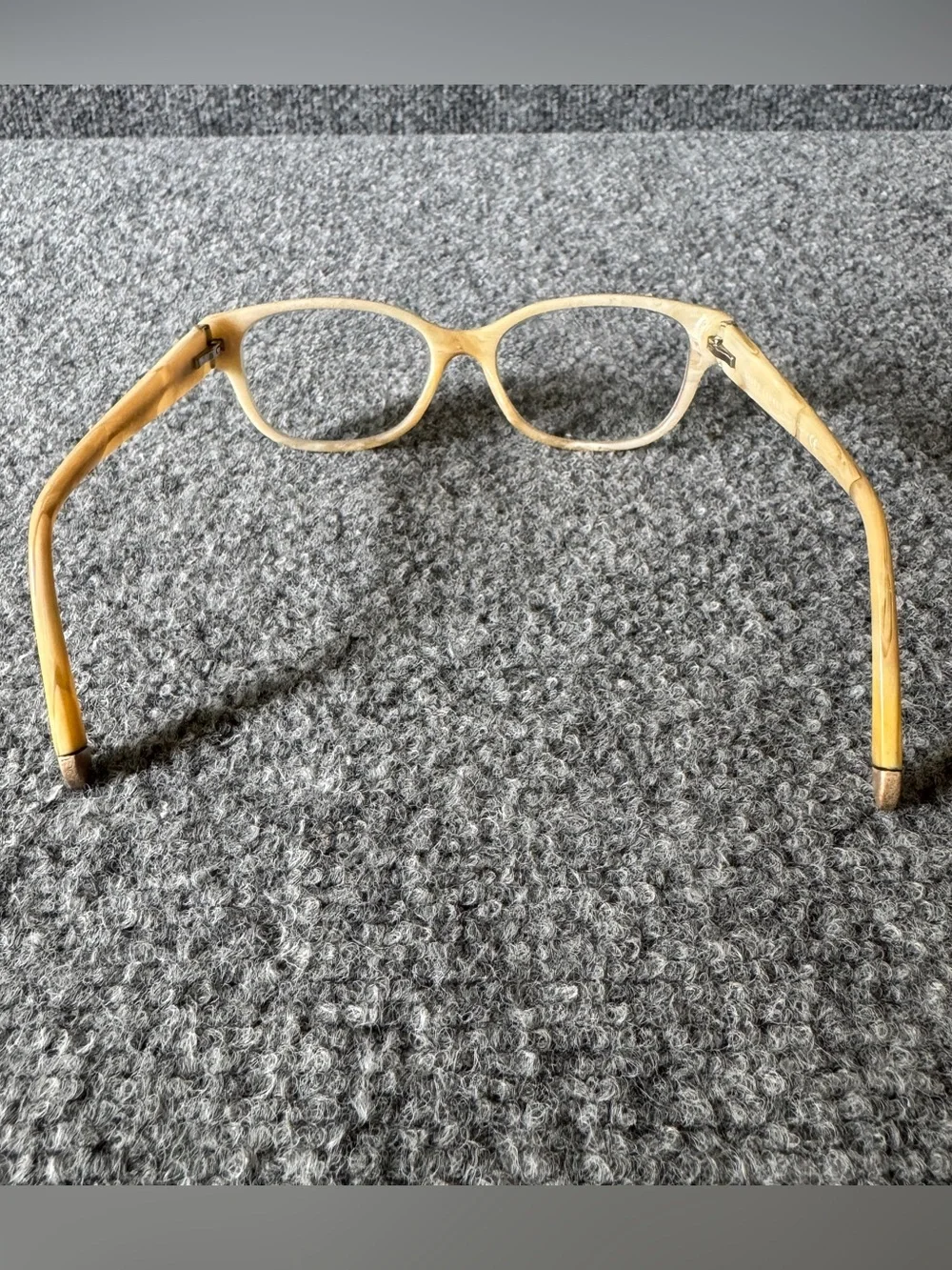 Ralph Lauren RL 6112 Cat Eye Eyeglass Frames Cream Neutral Tortoise Italy